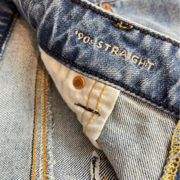 American Eagle 90s Straight Leg Flex Stretch Denim Blue Jeans Mens 36 New nwt - Picture 11 of 14